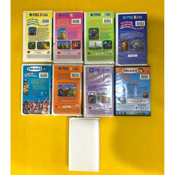 Lot of 9 Teletubbies 1-DVD & 8-VHS From 1996-2002 - Picture 2 of 3